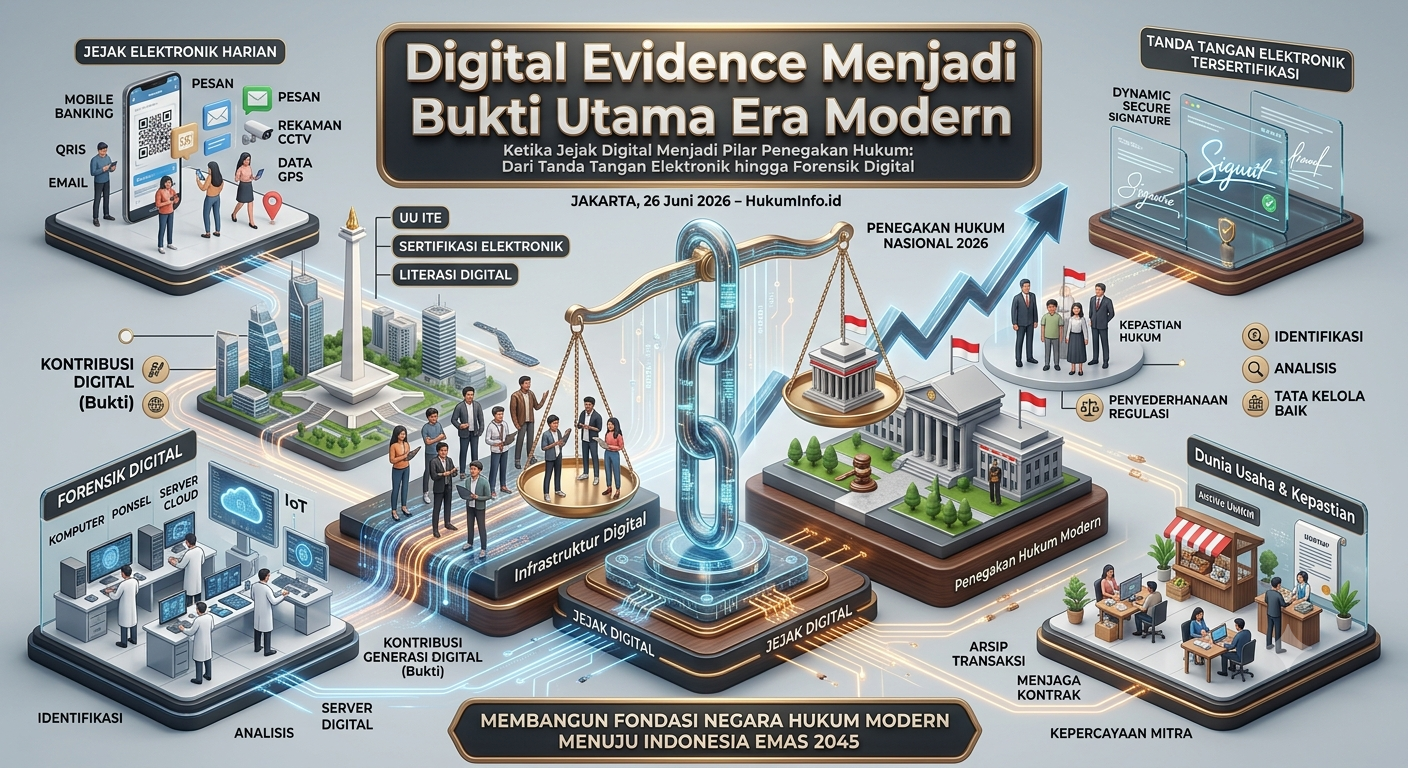 Digital Evidence Menjadi Bukti Utama Era Modern