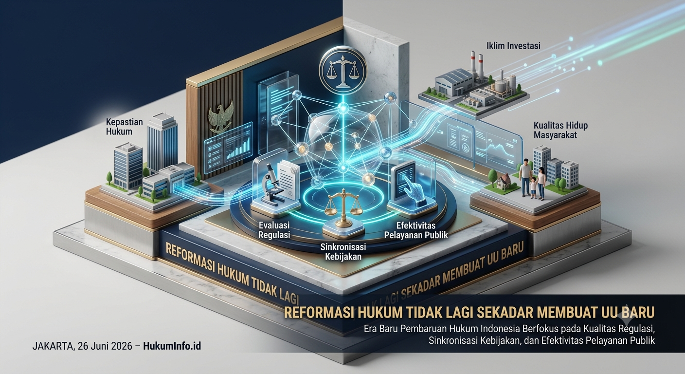 Reformasi Hukum Tidak Lagi Sekadar Membuat UU Baru