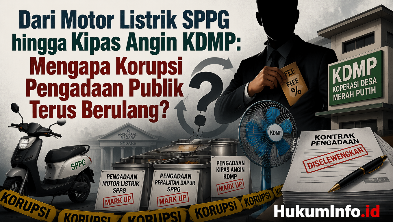 Dari Motor Listrik SPPG hingga Kipas Angin KDMP: Mengapa Korupsi Pengadaan Publik Terus Berulang?